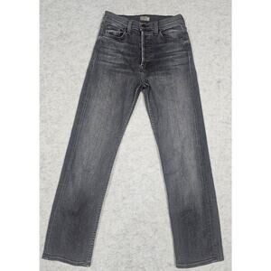 Mother Jeans Tomcat Ankle X Marks The Spot, Black Gray Wash, Womens Sz 26